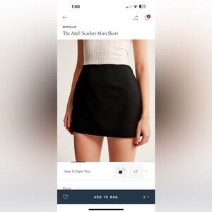 Abercrombie & Fitch Menswear Mini Skort